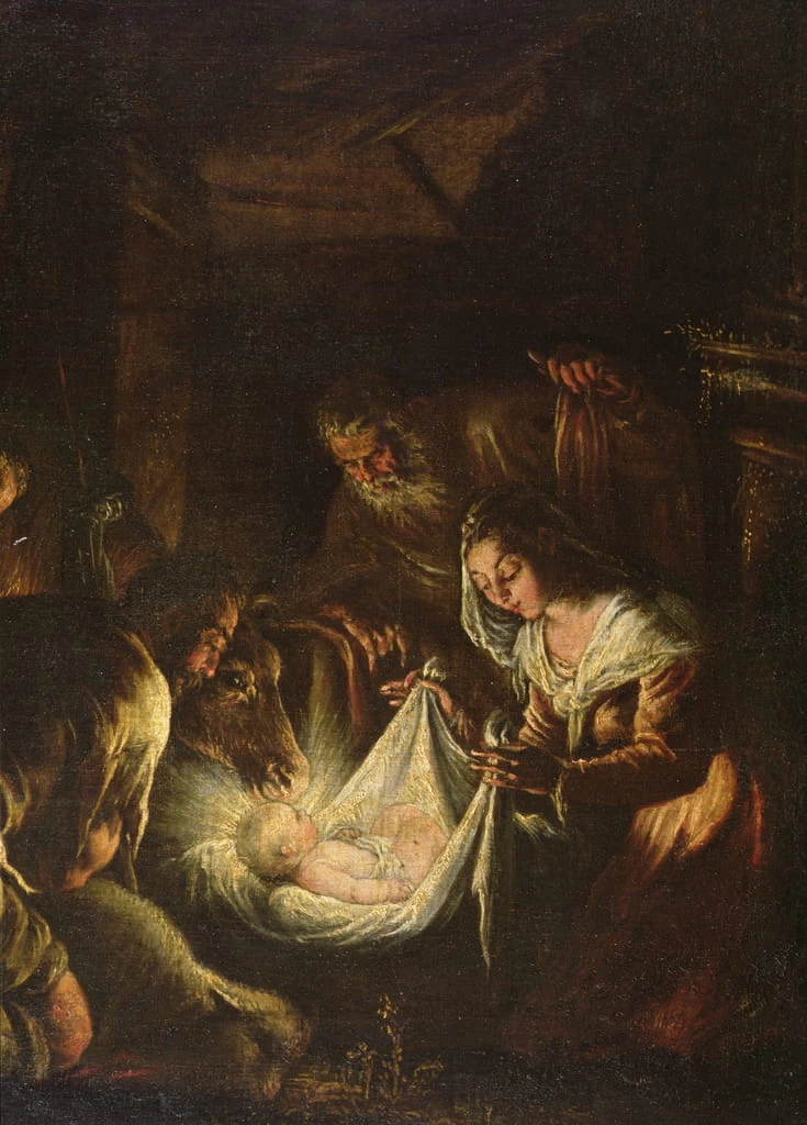 Francesco Bassano-121-Adorazione dei pastori - Kunsthistorisches Museum, Vienna
